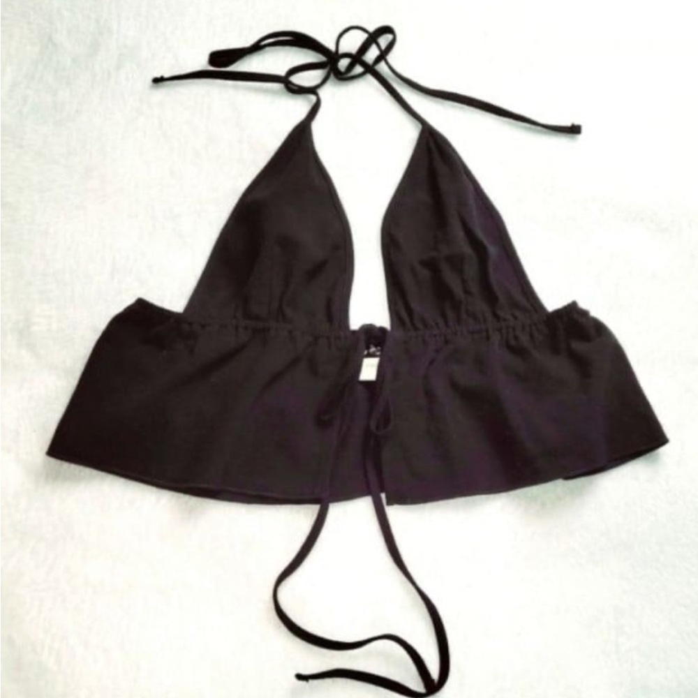 Shein Black Halter Crop Top- size S - Picture 3 of 4